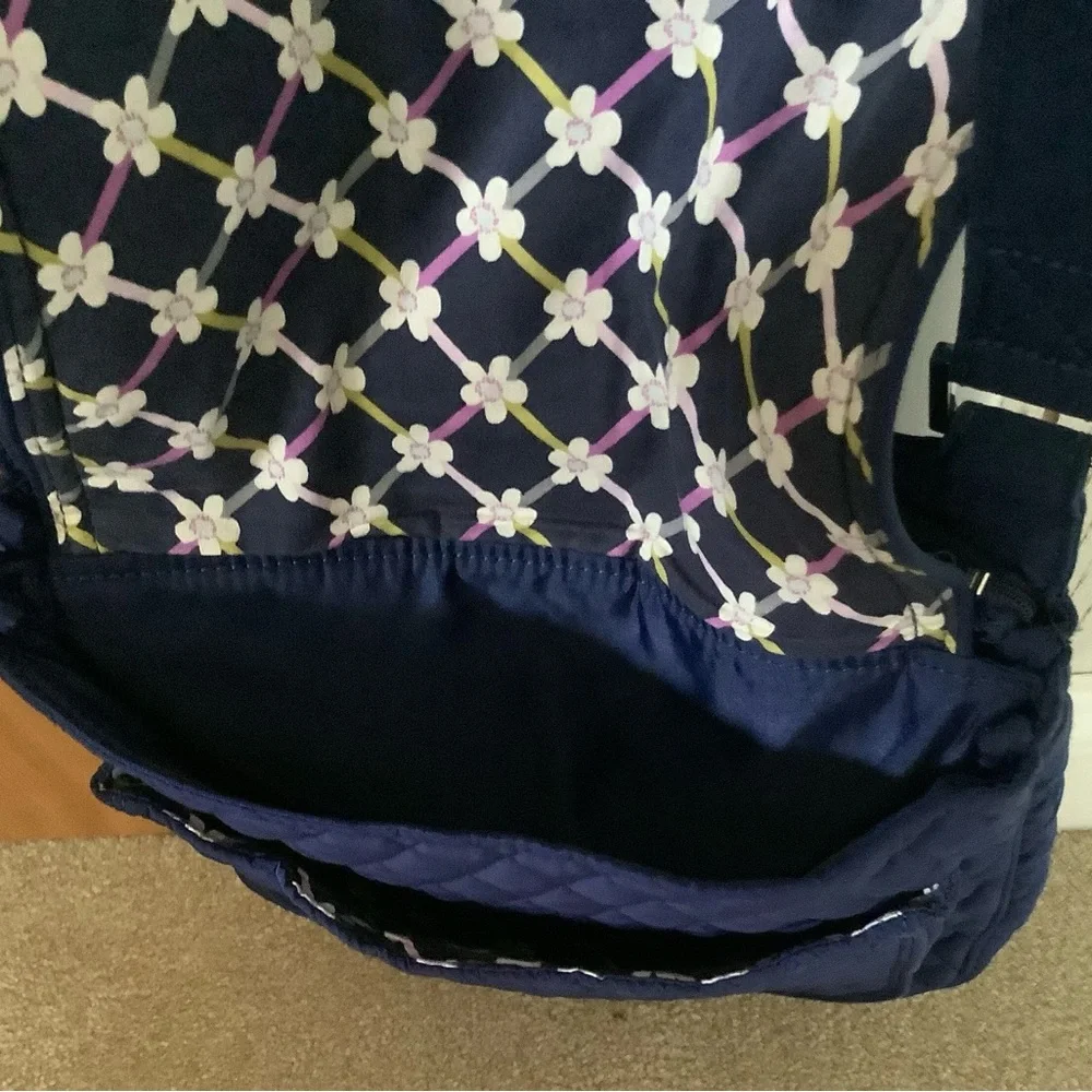 Quilted Navy Crossbody Bag with Adjustable Strap - Women's Crossbody - Picture 5 of 7